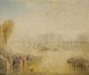 View of the Pont Neuf, Paris (oil on canvas)