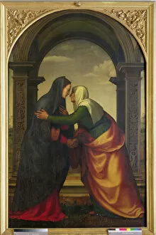 Pillars Gallery: The Visitation of St. Elizabeth to the Virgin Mary, 1503 (oil on panel)