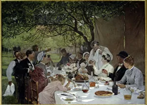 Bread Collection: Wedding meal in Yport Painting by Albert Fourie (1854-1937) 1886 Sun