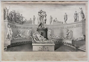 Graphics Collection: Works by Antonio Canova: Fine Amorous Statues, 1841 (litho on mounted wove paper)