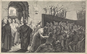 Step Gallery: Cave of Plato, Jan Saenredam, Cornelis Cornelisz. van Haarlem, 1604