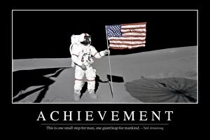 Moonwalk Collection: Achievement: Inspirational Quote and Motivational Poster