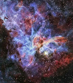 Vibrant Gallery: The Carina Nebula, also known as NGC 3372