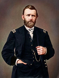 Government Gallery: General Ulysses S. Grant amid his service during The American Civil War