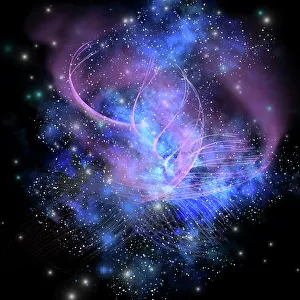 Vibrant Gallery: A spacial phenomenon in the cosmos