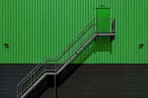 Stair Gallery: The green door