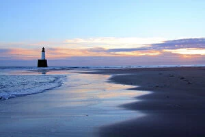 Lighthouse Collection: Sunrise at Rattray Head Lighthouse, north-east Scotland, January 2014