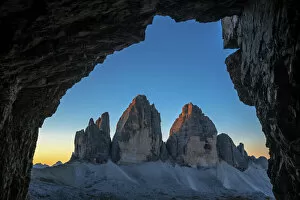 South Tyrol Collection: Tre Cime di Lavaredo / Drei Zinnen, three distinctive mountain peaks in the Sexten