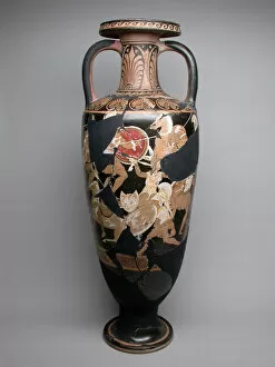 Athens Greece Collection: Amphora (Storage Jar), 340-330 BCE. Creator: Ixion Painter