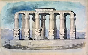 Ancient Egyptian Architecture Gallery: Ancient Egyptian temple, Egypt, 19th century. Artist: CH Smith