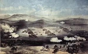 The Battle of Balaclava on October 25, 1854. The Charge of the Light Brigade. Artist: Simpson, William (1832-1898) The Battle of Balaclava on October 25, 1854. The Charge of the Light Brigade. Artist: Simpson, William (1832-1898)