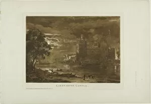 Motte And Bailey Collection: Caernarvon Castle, 1776. Creator: Paul Sandby