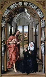 Men And Women Collection: Christ Appearing to His Mother, c1440. Artist: Rogier Van der Weyden