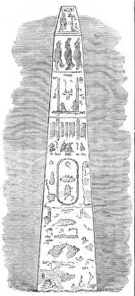 Hieroglyph Collection: Cleopatra's Needle, Alexandria, 1862. Creator: Unknown
