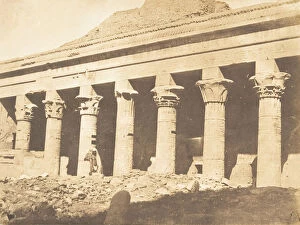 Ancient Egyptian Architecture Gallery: Colonnade laterale de la cour du Temple d Isis, a Philae, April 1850