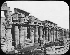 Ancient Egyptian Architecture Gallery: Colonnade, Philae Temple, Egypt, c1890. Artist: Newton & Co