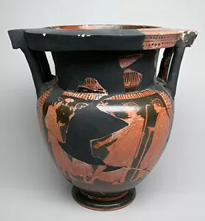 Athens Greece Collection: Column-Krater (Mixing Bowl), about 450 BCE. Creator: Painter of London E 489