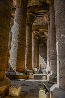 Temple Of Horus Collection: Columns of Edfu, Egypt. Creator: Viet Chu