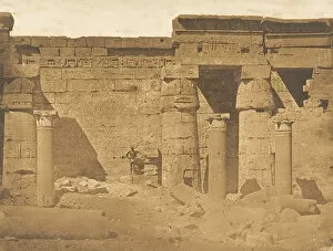 Ancient Egyptian Architecture Gallery: Cour du Palais Rhamses-Meiamoun, a Medinet-habou (Thè