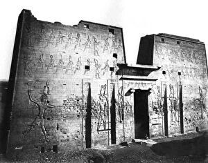 Temple Of Horus Collection: Edfu, Nubia, Egypt, 1878. Artist: Felix Bonfils