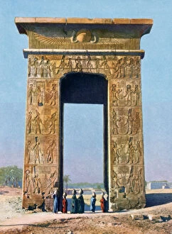 Ancient Egyptian Architecture Gallery: Gateway to the Temple complex of Karnak, Luxor, Egypt, 20th century