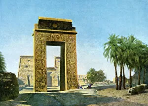 Ancient Egyptian Architecture Gallery: Gateway in front of the Temple of Khonsu, Karnak, Egypt, 20th Century