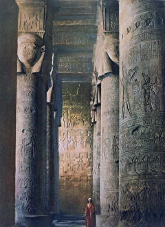 Ancient Egyptian Architecture Gallery: The Grand Hall, Temple of Hathor, Dendera, Egypt, 20th century