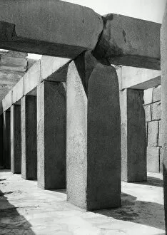 Ancient Egyptian Architecture Gallery: Granite temple, Giza, Egypt, 1937. Artist: Martin Hurlimann