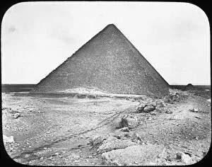 Ancient Egyptian Architecture Gallery: The Great Pyramid of Khufu (Cheops), Giza, Egypt, c1890. Artist: Newton & Co