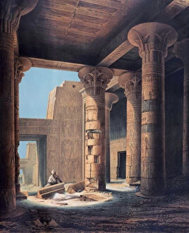 Ancient Egyptian Architecture Gallery: The Inner Temple, Philae, Egypt, 1842. Artist: E Weidenbach