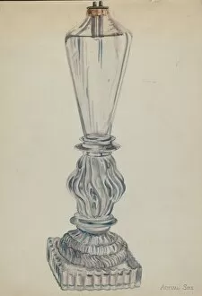 Oil Lamp Collection: Lamp, c. 1936. Creator: Ella Josephine Sterling