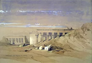 Ancient Egyptian Architecture Gallery: Lateral View of the Temple called Typhonaeum at Dendera, Egypt, 19th century. Artist: David Roberts