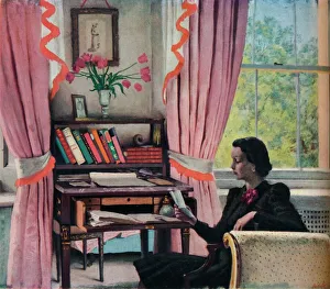 Leisure Gallery: The Letter, 20th century. Artist: Rex Whistler