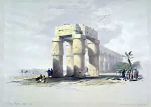 Ancient Egyptian Architecture Gallery: At Luxor, Thebes, Upper Egypt, 19th century. Artist: Louis Haghe