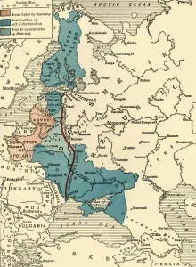 Map illustrating the Brest-Litovsk Treaties, First World War, c1918, (c1920). Creator: Unknown Map illustrating the Brest-Litovsk Treaties, First World War, c1918, (c1920). Creator: Unknown