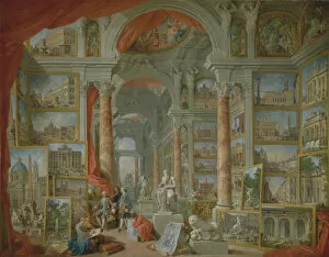 Pillars Collection: Modern Rome, 1757. Creator: Giovanni Paolo Panini