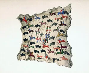Eastern Shoshone: Hide Painting of the Sun Dance, attributed to Cotsiogo  (Cadzi Cody) (article)