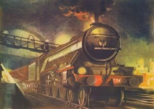 Overnight Collection: The Night Scotsman, L. N. E. R. leaving Kings Cross, 1940