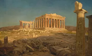 Temple Of Athena Nike Collection: The Parthenon, 1871. Creator: Frederic Edwin Church