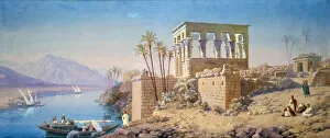 Ancient Egyptian Architecture Gallery: Philae, Egypt, 1863. Artist: Charles Emile de Tournemine
