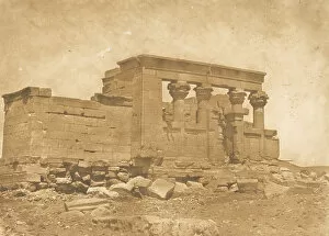 Ancient Egyptian Architecture Gallery: Pronaos du Temple de Deboude (Parembole), April 10, 1850. Creator: Maxime du Camp