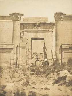 Ancient Egyptian Architecture Gallery: Propylees du Thoutmoseum, a Medinet-habou (Thebes), 1849-50