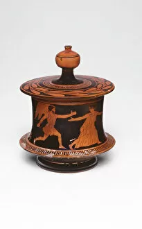 Athens Greece Collection: Pyxis (Container for Personal Objects), 450-440 BCE. Creator: Euaion Painter