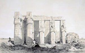 Ancient Egyptian Architecture Gallery: The Ramseion, Luxor, Egypt, 19th century. Artist: George Moore