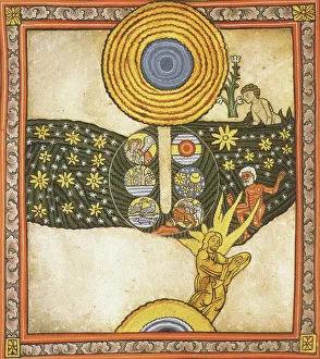 The Redeemer. Miniature from Liber Scivias by Hildegard of Bingen, c. 1175