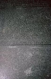 Rosetta Stone Collection: The Rosetta Stone, Egyptian, Ptolemaic Period, 196 BC