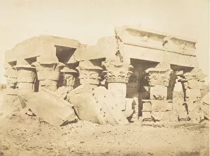 Kom Ombo Collection: Ruines du Temple de Koum-Ombou (Ombos), 1849-50. Creator: Maxime du Camp