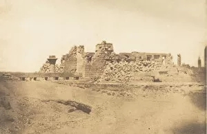 Ancient Egyptian Architecture Gallery: Ruines de la Salle Hypostyle du Palais de Karnac - Vue prise du Sud-Ouest, 1849-50