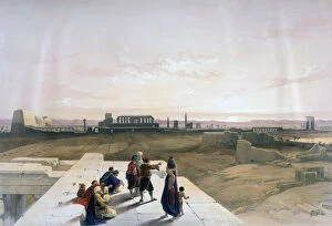 Ancient Egyptian Architecture Gallery: The Ruins of Karnak from the West, 19th century. Artist: David Roberts