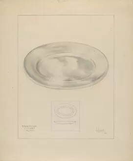 Platter Collection: Server Dish, c. 1936. Creator: Joseph Sudek